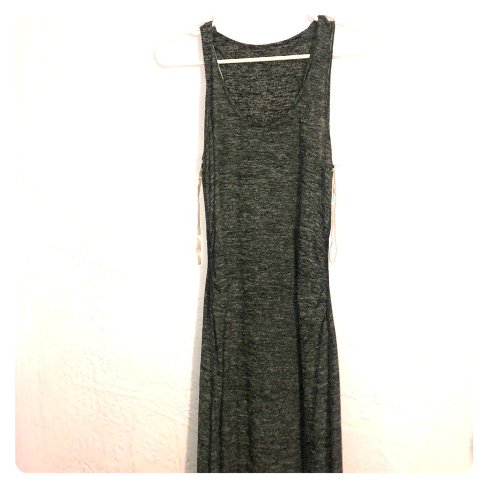 Grey maternity maxi dress